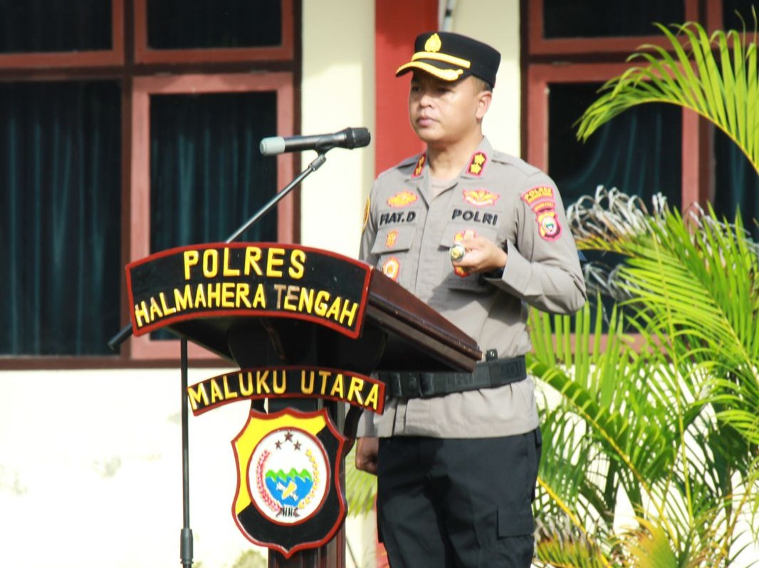 Polres Halmahera Tengah Gelar Apel Pasukan Operasi Zebra Kie Raha 2025