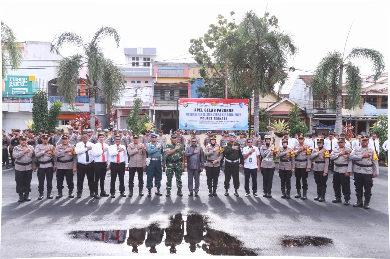 Kapolres Ternate Pimpin Apel Operasi Zebra 2025