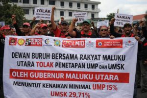 Dewan Buruh Bersama Rakyat Maluku Utara Tolak Penetapan UMP dan UMSK