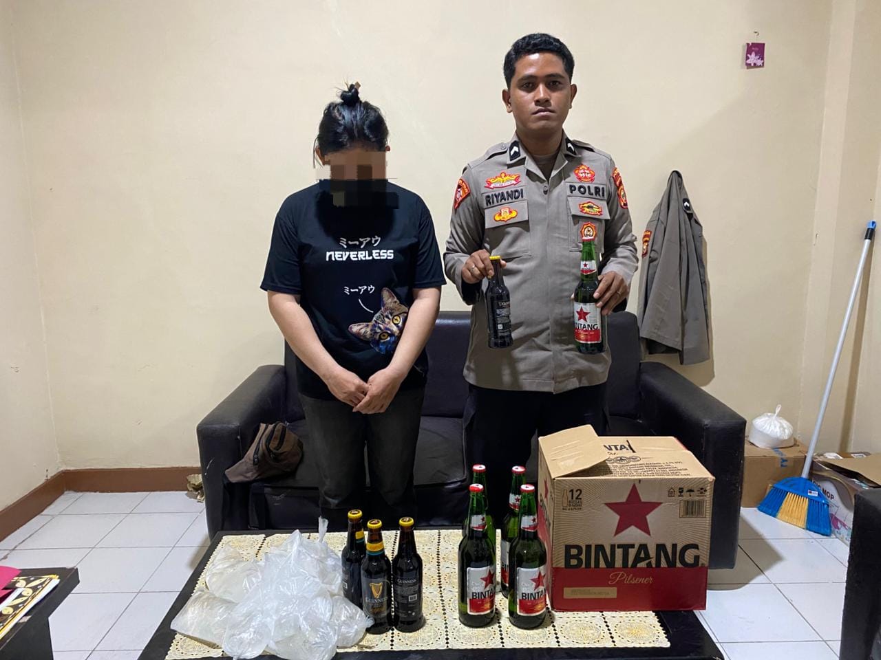 Operasi Pekat Amankan Belasan Minuman Keras di Wilayah Hukum Polda Malut