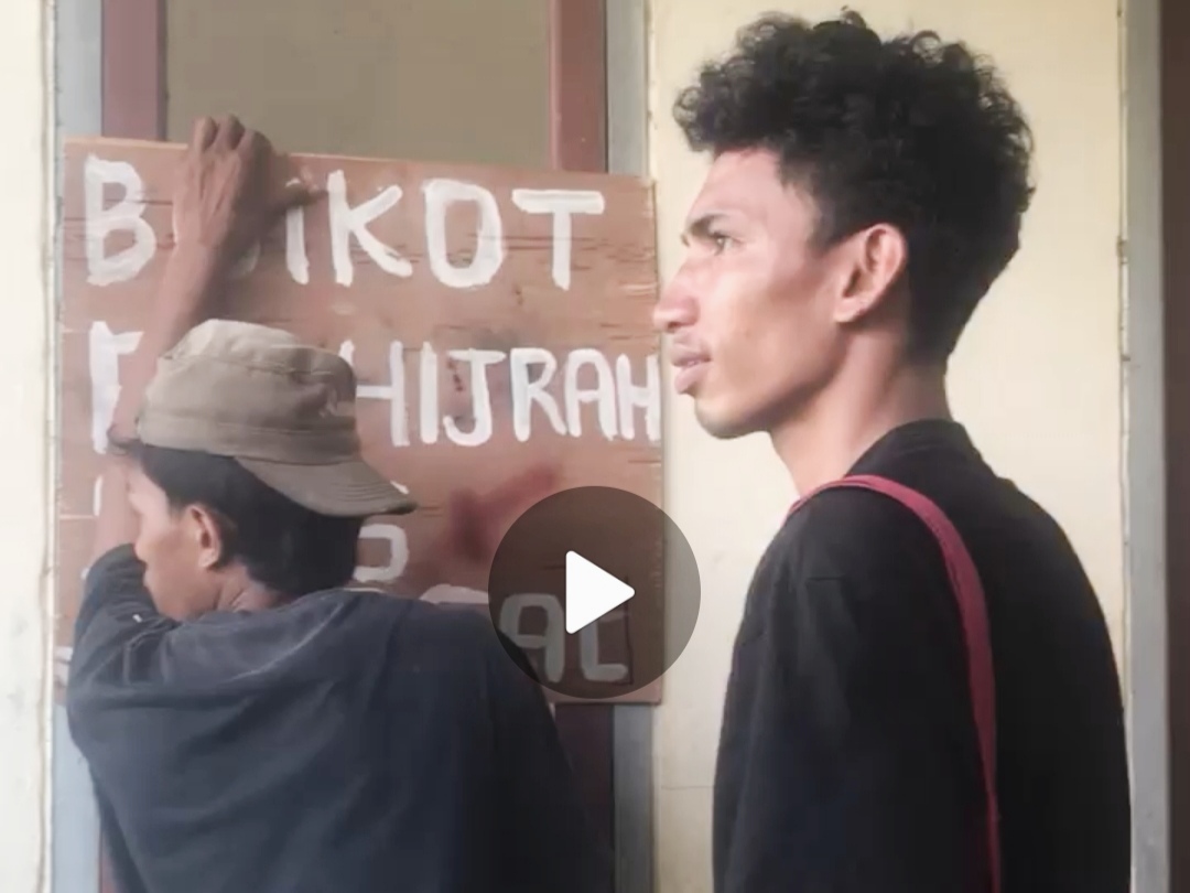 Camat Gane Barat Utara Dukung Aksi Mahasiswa Protes Aktivitas Tambang PT Hijrah Nusatama