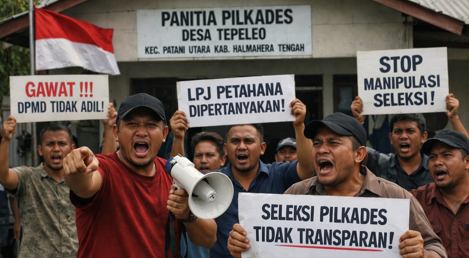 Polemik Pilkades Tepeleo, Cakades Soroti Dugaan Ketidaktransparanan DPMD Halteng