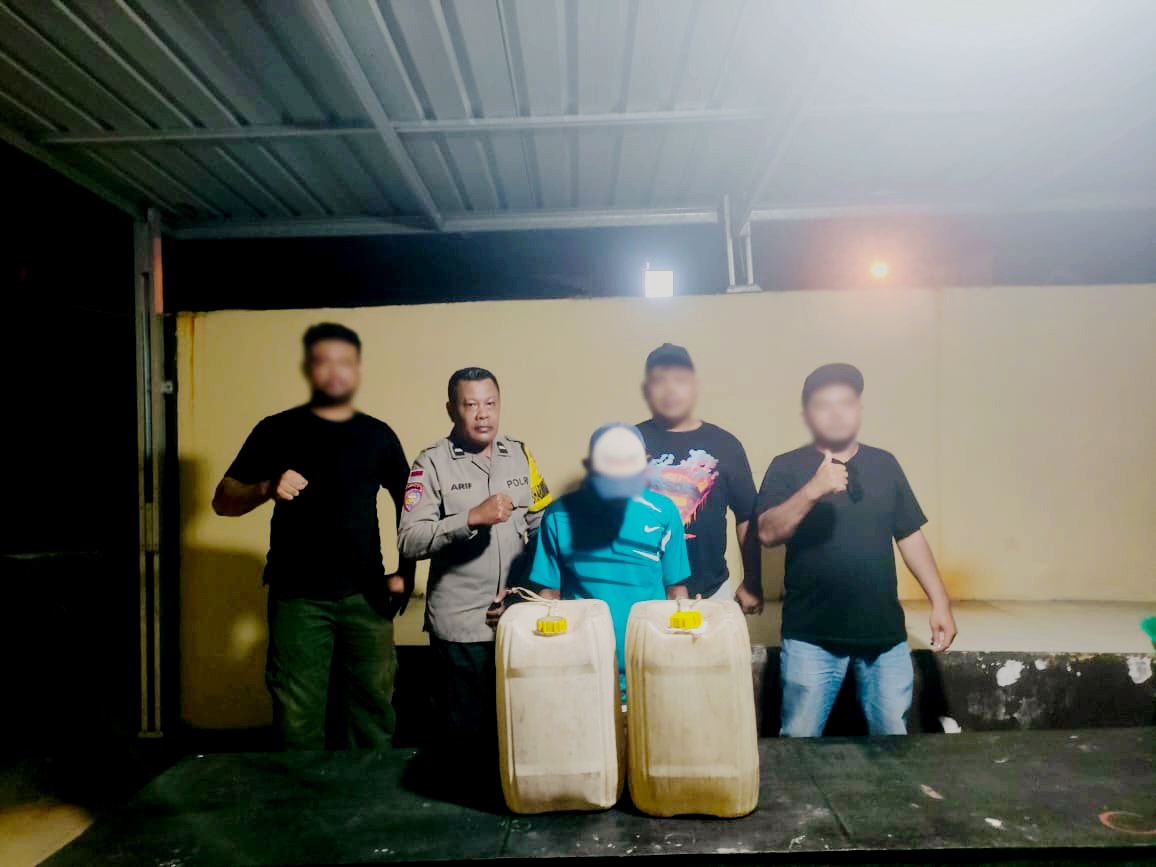 Polsek Ternate Utara Sita 50 Liter Cap Tikus dan Amankan Pemiliknya
