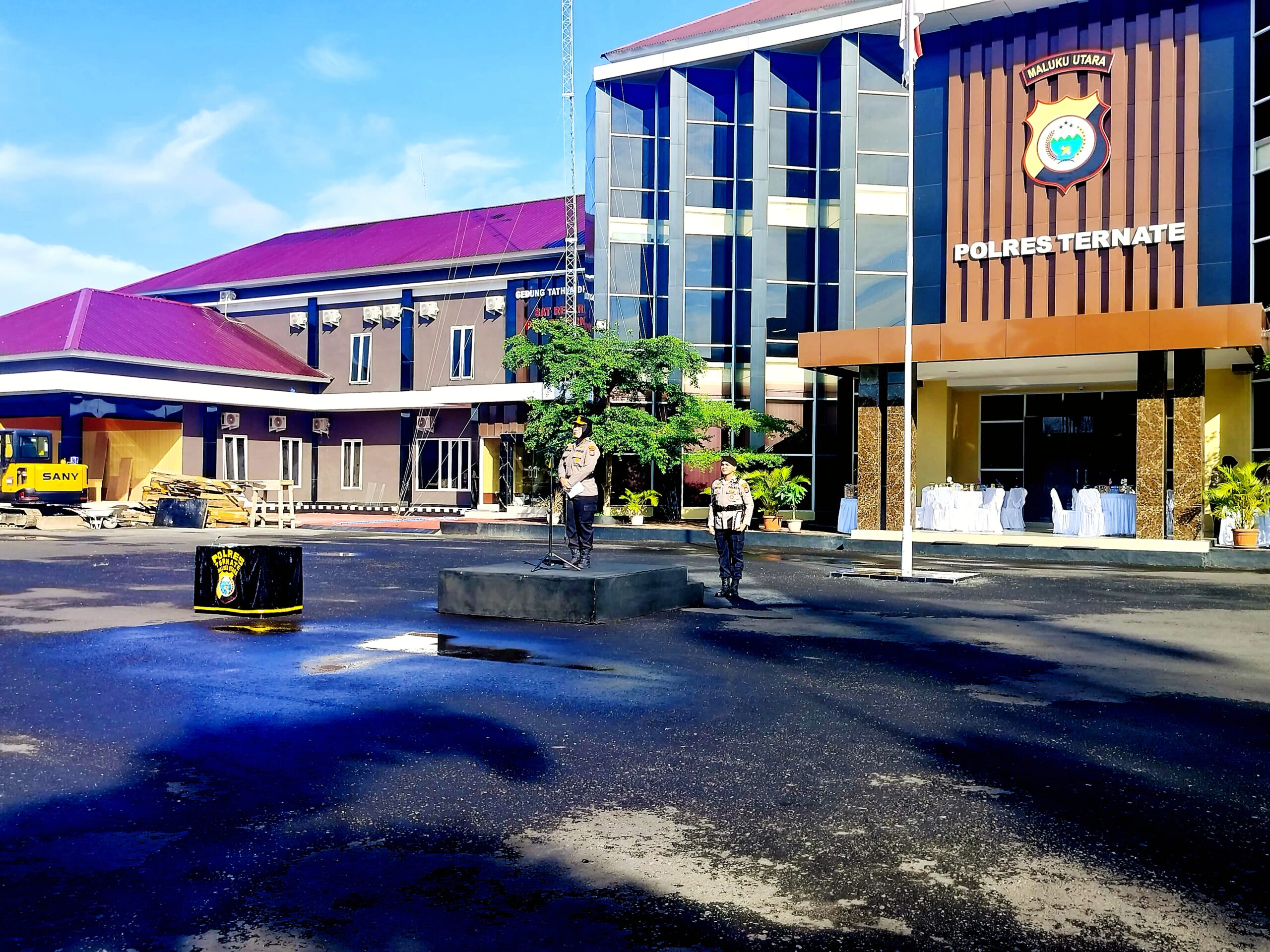 Polres Ternate Gelar Sertijab Kasat Samapta dan Kapolsek Ternate Utara, Kapolres Tekankan Profesionalisme