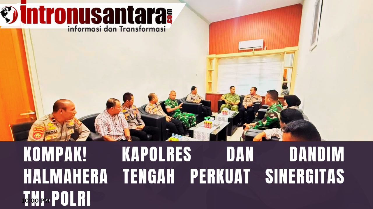 Kompak! Kapolres dan Dandim Halmahera Tengah Perkuat Sinergitas TNI-Polri