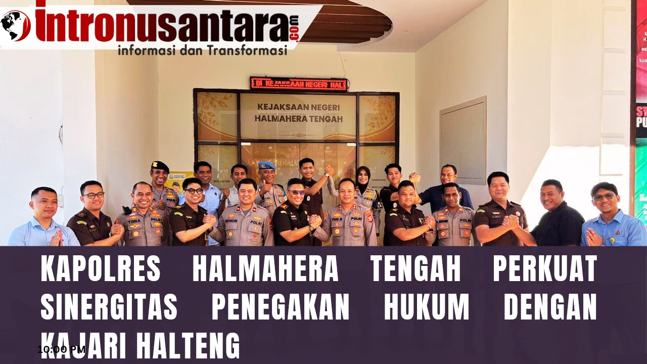 Kapolres Halmahera Tengah Perkuat Sinergitas Penegakan Hukum dengan Kajari Halteng